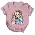 thumbnail image 3 of Women's Dolly Shirts Unisex Dolly Country Music Graphic T‑Shirt, Crewneck Short Sleeve Vintage Tee Loose Fit Casual Retro Tops for Women Daily Wear, 3 of 5