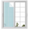 thumbnail image 2 of Aqua Striped Window Privacy Film, Modern Farmhouse Blue White Stripes Static Cling UV Sun Blocking Tint Film Heat Control Windows Films for Bedroom Bathroom, Window Stickers 29.5"x78.7", 2 of 8