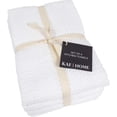 thumbnail image 3 of KAF Home Deluxe Kitchen Towels Set, Popcorn Terry Dish Towels, 18” x 28”, White, 4 Pack, 3 of 5