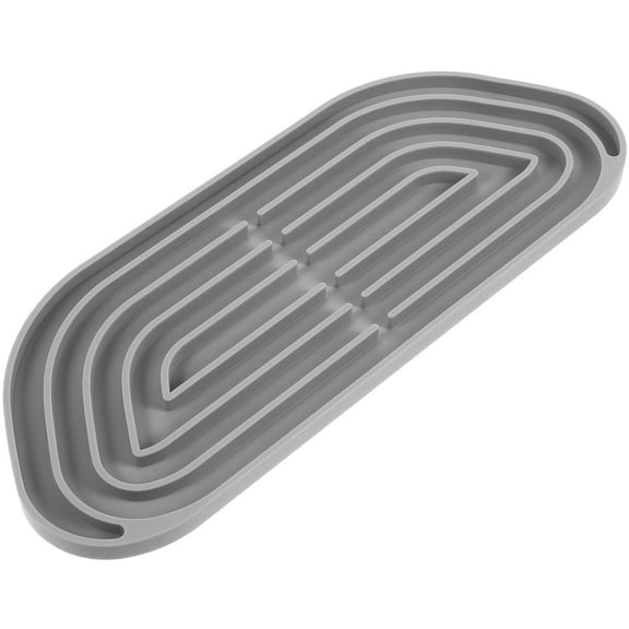 WRISTBIQUE Grey Silicone Refrigerator Drip Catcher Protects Water Tray from Spills