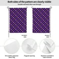 thumbnail image 2 of Easygdp Purple Mardi Gras Garden Flag Yard Flag Welcome Flag, Double-Sided, Weather Resistant for Outdoor Decor - 28"x40", 2 of 9