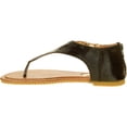 thumbnail image 2 of Victoria K. Women Snakeskin Print Zipper Back With Side Laceup   Sandals, 2 of 5