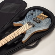 Batking Electric Headless Guitar Travel Guitar 7BK Multiscale Luminous Inlays Right-Handed 7 String