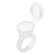 thumbnail image 1 of Anillo de tinta para tatuajes, 100 piezas, contenedor de pigmento para anillo de tinta para tatuajes, kit de tatuaje de cejas, estética elegante, 1 of 14