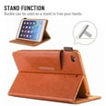 thumbnail image 4 of Dteck Folio Case For iPad mini 5 / iPad mini 4 / iPad mini 3 / iPad mini 2 / iPad mini, Matte Premium Leather Multifunction Wallet Case Magnetic Closure Auto Wake Sleep, Brown, 4 of 5