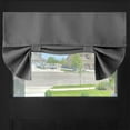 thumbnail image 5 of Tripumer Blackout Curtains Privacy French Door Curtains  No-Punch Insulated Curtains for Bedrooms Patios Tie Sun Shades 26 x 40inch 1PcsGray, 5 of 8
