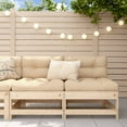 thumbnail image 1 of vidaXL Garden Middle Sofas 2 pcs Solid Wood Pine, 1 of 5