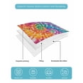 thumbnail image 5 of Quilts Twin XL Size, Colorful Soft Comforter Bedding Set for Bed, Ethnic Modern Abstract Watercolor Tie-Dye Lightweight Quilted Bedspread with Pillow Cover(2 Pieces) for All Season, 68x98 Inch, 5 of 6