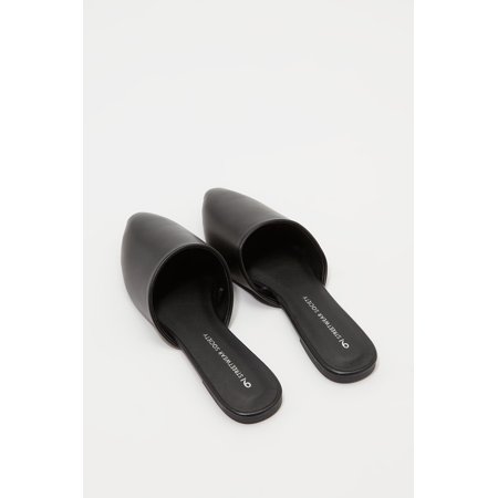 pointed mule flats