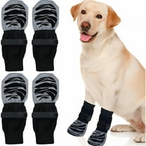 TELOLY 2 Pairs Dog Socks to Stop Licking Paws, Dog Socks with Grip, Dog Socks, Adjustable Paw Socks with Strap, Pet Socks Dog Boots Dog Paw Winter Protector for Indoor Outdoor (M)