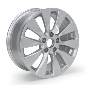 Akita AK-90 490 Hypersilver Wheel with Machined Lip (17x7