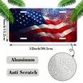 thumbnail image 2 of 1 Pcs 2D Flat License Plate Covers & Frames, American Flag with Fireworks For Decorative Front, Waterproof For Decoration Aluminum License Plate Covers & Frames Cover For Men Women, 12" X 6", 2 of 7