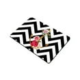 thumbnail image 2 of MKHERT Abstract Chevron Zig Zag Nautical Anchor and Rose Doormat Rug Home Decor Floor Mat Bath Mat 23.6x15.7 inch, 2 of 3