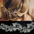 thumbnail image 5 of Luxury Vintage Bride Hair Accessories Handmade Pearl Wedding Jewelry Comb, 5 of 5