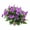 Purple, variant on Trianu 4 Bundles Artificial Impatiens Bushes Silk Flowers Greenery Indoor Garden Light Office Wedding Decor (15.74inch, White)