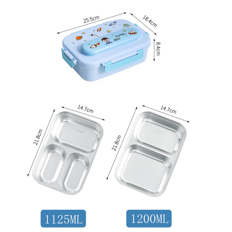 Cartoon Kids Lunch Box Portable and Removable Silicone Food Storage  Container