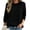 #01 Black, variant on Jinhomg 3/4 Sleeve Sweatshirts for Women Solid Color Crewneck Casual Tops Loose Fit Basic Pullover Sweatshirts Fall Winter Clothes Pink,S