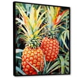 thumbnail image 2 of Designart "Serenading Sunshine With Pineapples I" Pineapples Floater Framed Canvas Prints, 2 of 5