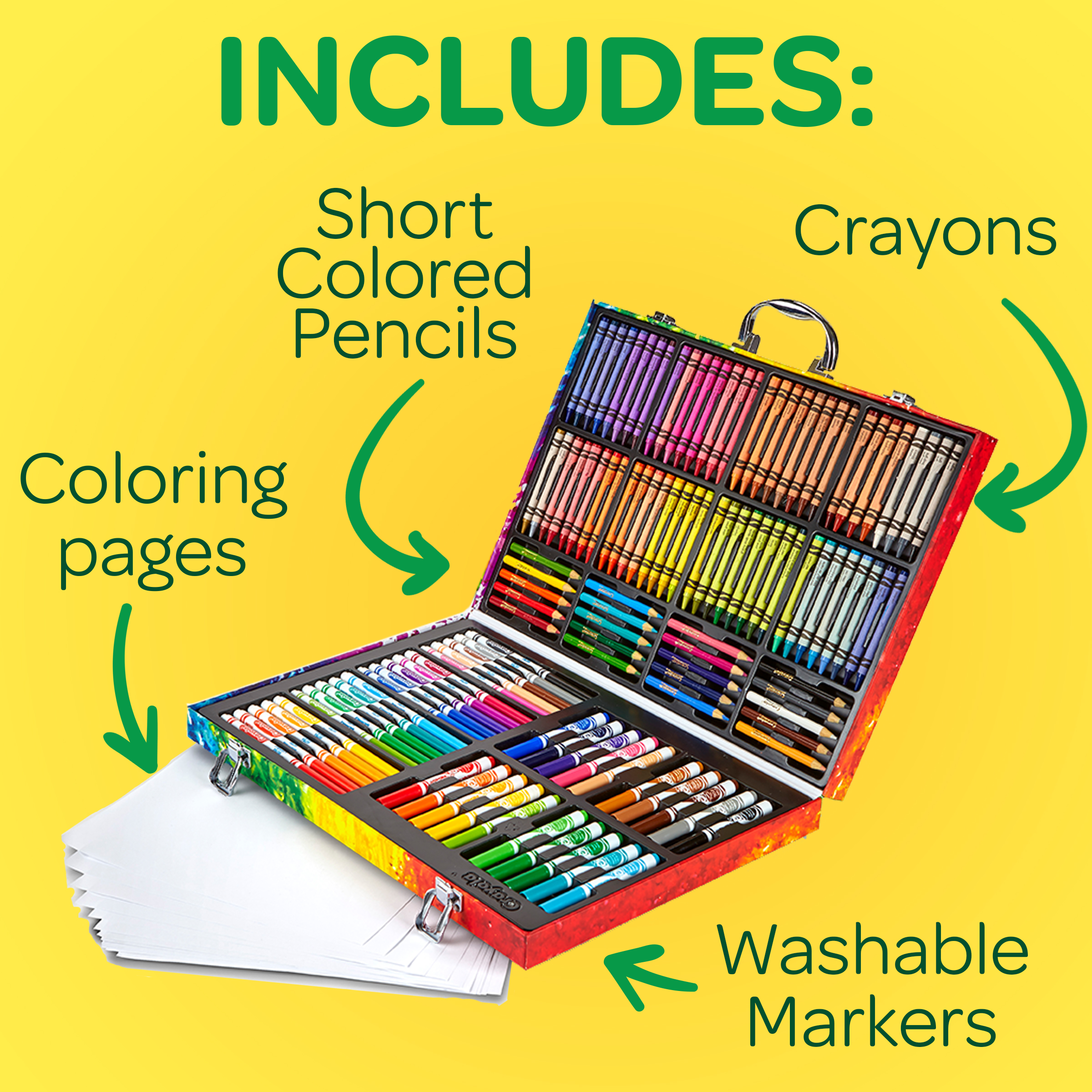 Crayola Inspiration Art Case, 140 Pieces, Assorted Colors, Gifts for Kids - image 5 of 8