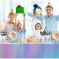 thumbnail image 6 of Iridescent Party Supplies Decorations,132 Pcs Disposable Iridescent Paper Party Plates Cups Knives Spoons Fork for Birthday Wedding Outdoor Picnic,Disposable Plastic Tablecloths for Dinner,Holiday, 6 of 14