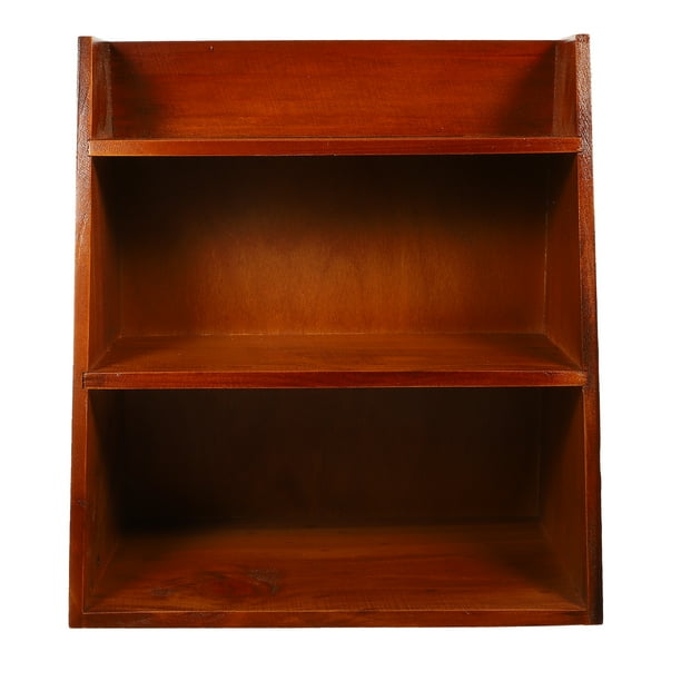 ColoMX Estante de almacenamiento de múltiples capas de madera estante de escritorio de madera de escritorio de madera
