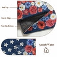 thumbnail image 6 of American Flag Floral Area Rugs 4'x6', Washable Small Throw Rugs for Office Bathroom, Red Blue Poppy 4th Oh July Indoor Outdoor Rug Non-Slip Low Pile Carpet Runner Reversible Floor Mats, 6 of 8