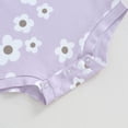 thumbnail image 6 of Bagilaanoe Newborn Baby Girl Rompers Flower Print Sleeveless Bodysuits + Headband 3M 6M 12M 18M Infant Summer One Piece Jumpsuit, 6 of 7