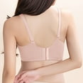 thumbnail image 4 of Bigersell Lace Bralettes for Women Push-up Padded Bra No Underwire Comfort Soft V-Neck Wireless Bras Hook and Eye Bra Closure Everyday Wire-Free Bra Underwear Pink 40B, 4 of 4
