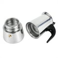 thumbnail image 4 of Nikou Coffee Maker - Stovetop Espresso Coffee Maker Moka Coffee Pot with Coffee Percolator Design for Home Office,Stainless Steel,100ml/200ml/300ml/450ml (Size : 100ml), 4 of 7