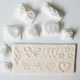 thumbnail image 5 of Juego de moldes de bricolaje de arcilla suave/cerámica con forma de corazón y lazo de 10 piezas for manualidades y horneado, 5 of 5