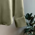 thumbnail image 4 of VALMASS Women's Vintage Shirts Plus Size Long Sleeve Button Up Casual Lapel Blouses (XL, Green), 4 of 4