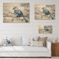 thumbnail image 4 of Designart "Bird on the Brink of Flight II" Animals Print on Natural Pine Wood, 4 of 5