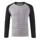 thumbnail image 3 of Blusas y camisas de manga larga con cuello redondo para hombre, blusas casuales de moda con cuello en V y manga larga, blusas transpirables para hombre, 3 of 7