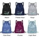 thumbnail image 4 of Foldable Drawstring Large Capacity Embroidered Backpack, Drawstring Backpack For Women Travel Backpack, 4 of 5