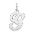 thumbnail image 1 of 925 Sterling Silver Dainty Letter G Initiale Nom Monogramme Collier Pendentif Pendentif, 1 of 8