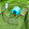 thumbnail image 4 of Vibrant Life Small Animal Metal Wire Foldable Playpen, Black, 10" x 9", 10 Panels, 4 of 8