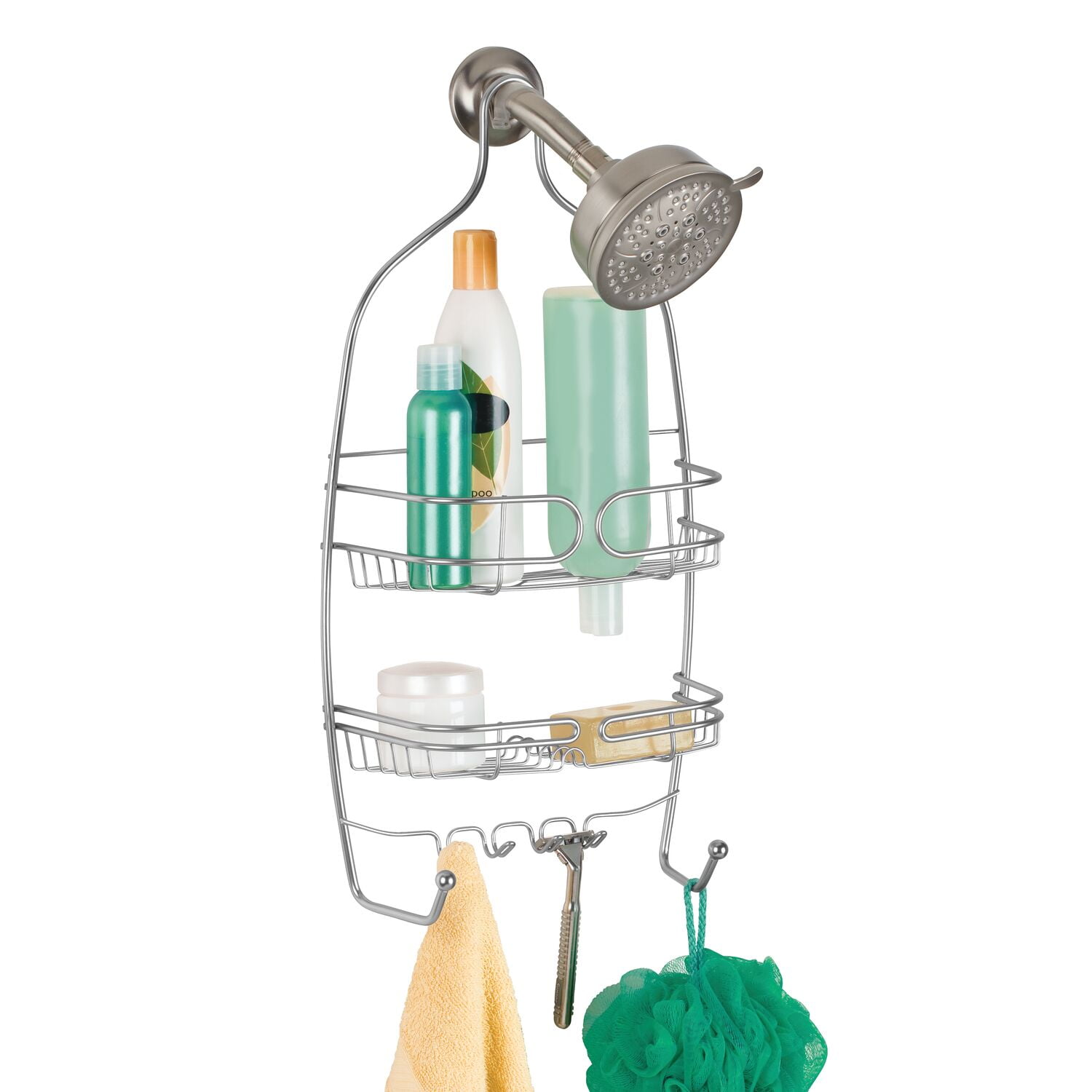 iDesign Neo Wire Shower Caddy in Silver, Medium