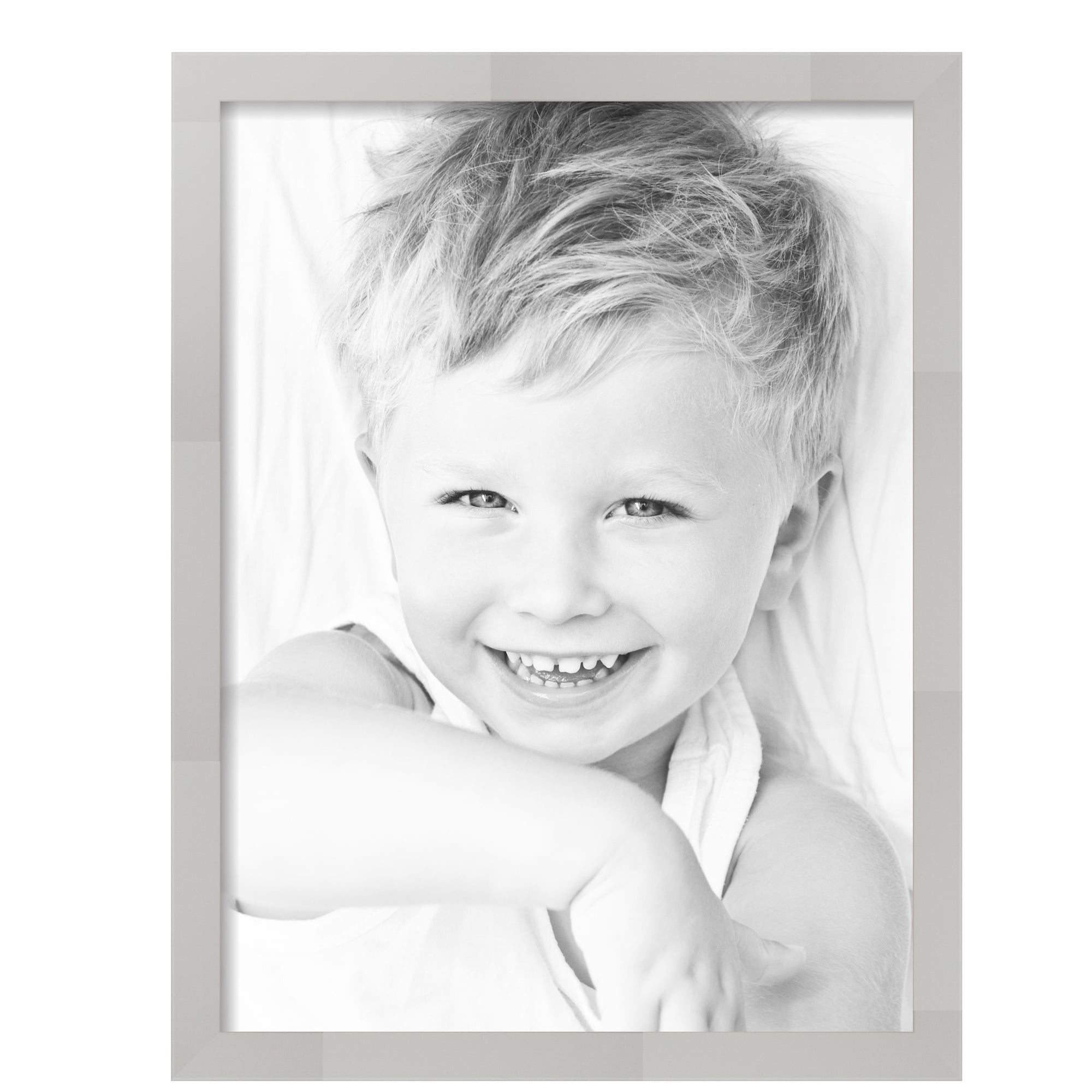 ArtToFrames 18" x 24" Antique White Picture Frame, 18x24 inch White MDF Poster Frame (WOM-5361),  Pack