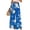 Blue, variant on TRUBKH boho pants for women High Waist Wide Leg Pants Floral Solid Long Palazzo Pants Print Boho Palazzo Pants High Waist Trousers With Pockets travel pants women travel outfits for women Blue L
