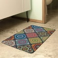 thumbnail image 3 of Cushioned Anti Fatigue Non Skid Kitchen Ware Boho Kitchen Rug Mat Colorful Bohemia Geometry Rectangle Printing Decoration PVC Leather Waterproof Oil Proof Easy to Clean, 3 of 7