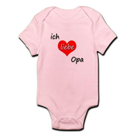 

CafePress - Ich Liebe Opa I Love Grandpa In German Infant Body - Baby Light Bodysuit