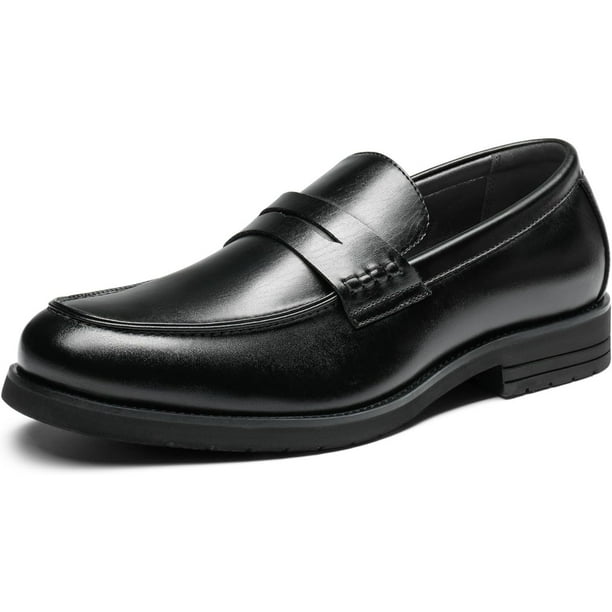 Zapatos Formales BMNY para Hombre Tipo Mocasin Sin Cinta Negro Talla 27.5