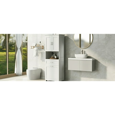 Tilt-out laundry hamper easy access – Simplify laundry management in bathroom Tilt-out laundry hamper easy access – Simplify laundry management in bathroom