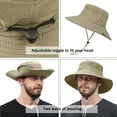 thumbnail image 3 of American Trends Sun Hats for Men Women Wide Brim Fishing Hat Summer Bucket Hat Boonie Hat Outdoor UPF 50+ Sun Protection Safari Sun Hat Light Gray, 3 of 6
