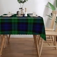 thumbnail image 4 of The Black Watch Tartan Plaid Rectangular Tablecloth 55"x70" with Lace Edge, Washable Durable Table Cover for Dining, Indoor Outdoor Home Restaurant Decor, 4 of 5