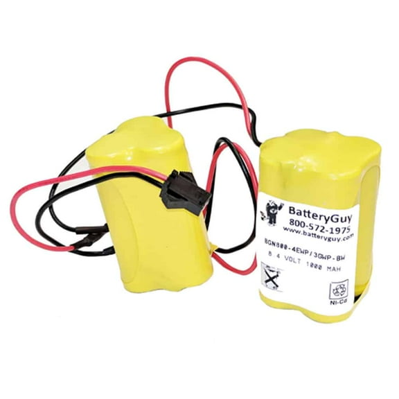 BatteryGuy 8.4V 1000mAh Nickel Cadmium battery - BGN800-4EWP/3GWP-BW (Rechargeable)