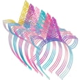 thumbnail image 1 of Diademas de unicornio URSKYTOUS para fiesta de cumpleaños de niñas, 18 unidades, 1 of 9