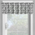 thumbnail image 4 of Ambesonne Black and White Valance & Curtain, Foliate Theme, 55"x45", Black White, 4 of 6