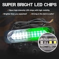thumbnail image 3 of Huiyi Emergency Strobe Lights, LED Ultra Slim 4Pack 10LED Warning Light Green Surface Mounting Mount Strobe Flashing Light, 3 of 6