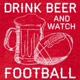 thumbnail image 3 of CafePress - Drink Beer And Watch Football - Mens Football Shirt, 3 of 4